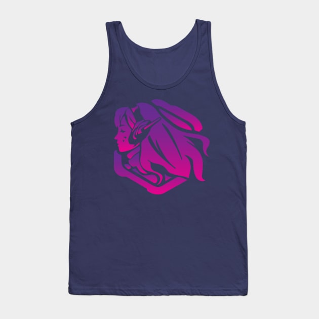 Dva Purple Artwork Overwatch Tank Top by Rebus28